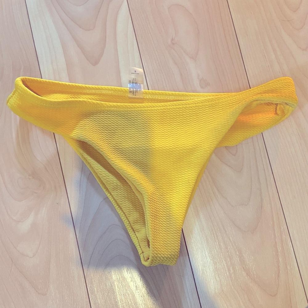 Yellow bikini bottoms